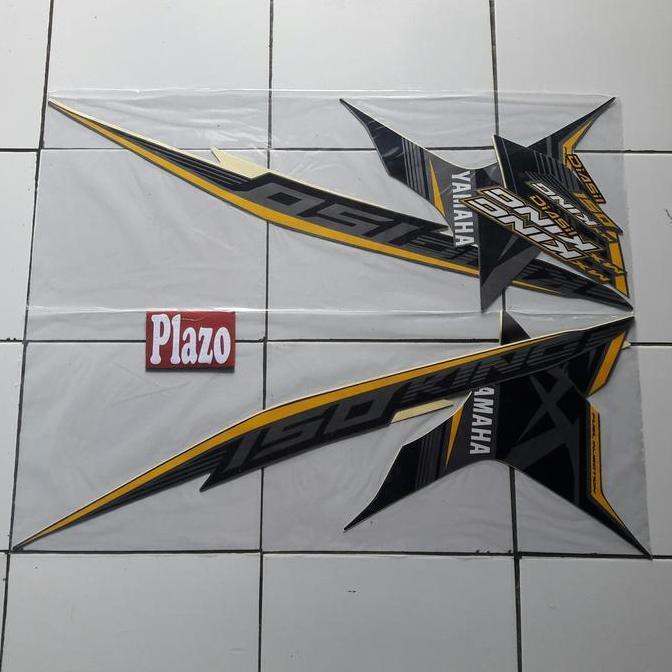 stiker striping body motor Jupiter Mx King 2017 Kuning