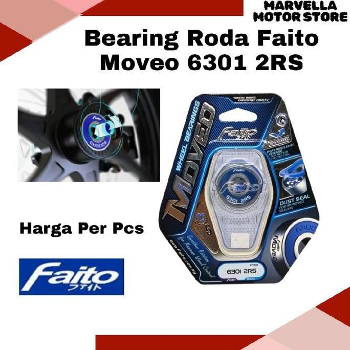 PROMO LAHER BEARING RODA MOVEO FAITO 6301 2RS HARGA MURAH