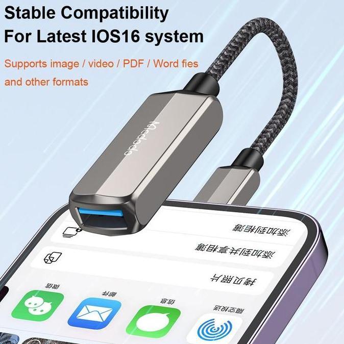 CA-2690 Converter OTG USB 3.0 To Lightning Charger Iphone Ipad