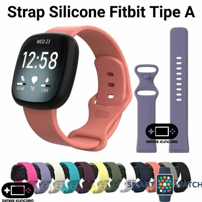 Strap Silicone Fitbit Tipe A Silicon Versa 3 4 Sense 1 2 Smartwatch
