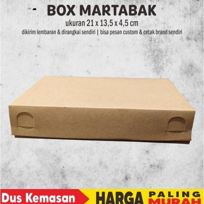 KOTAK MARTABAK / BOX MARTABAK KRAFT LAMINASI POLOS