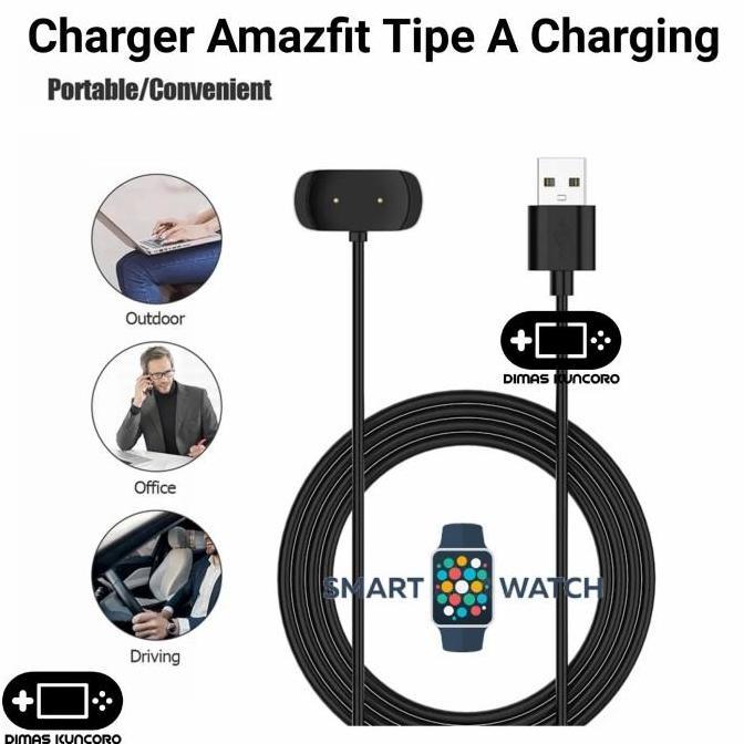 Charger Amazfit Tipe A Charging T-Rex Pro T Rex Trex Kabel USB