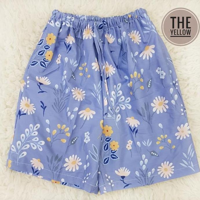 Celana Pendek Katun Selutut Celana Katun Wanita Big Size