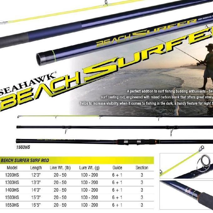 Joran Seahawk BEACH SURFER | Pasiran | Rock Fish | 3 Section | Free Packing