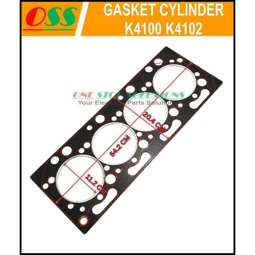 TERBARU GASKET CYLINDER HEAD K4100 N4100 WEIFANG KOFO RICARDO 