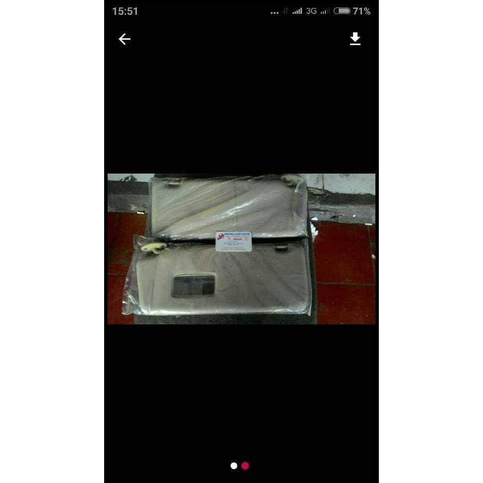 HOT DEAL SUN VISOR INNOVA TYPE V BLK BELUDRU THN 2005-2008 ORI-TOYOTA 