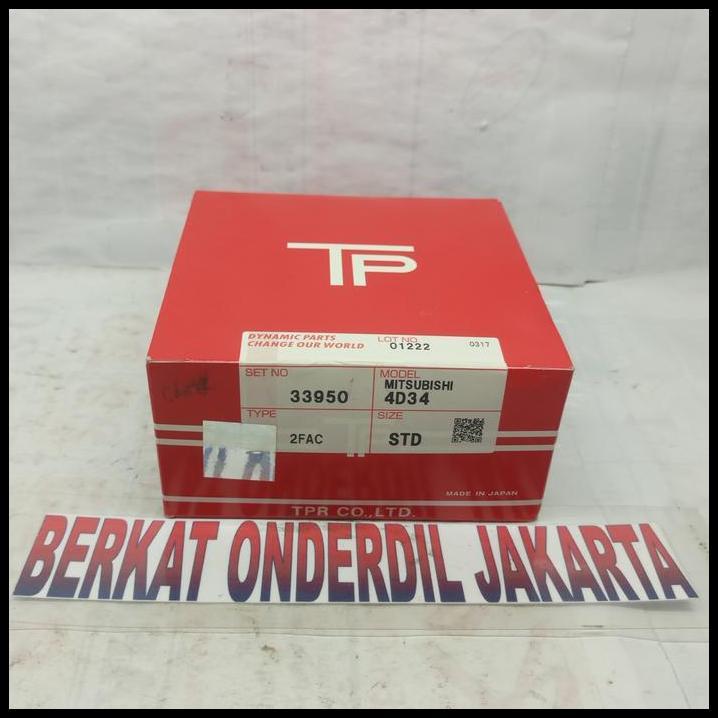 BEST DEAL RING PISTON MITSUBISHI CANTER 33950 (STD) "TP" JAPAN 