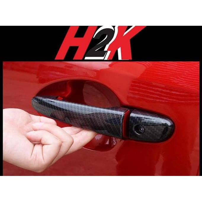 BEBAS ONGKIR - Aksesoris Mazda CX 5 - Outer Handle Cover Mazda CX5 Carbon