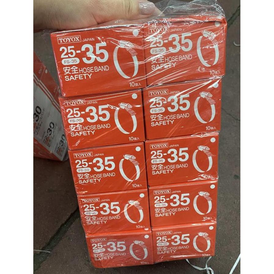 Toyox Clamp FS-35 (1 BOX 10 PCS) / Klem Toyox Stainless Steel FS35 Berkualitas*Terbaik