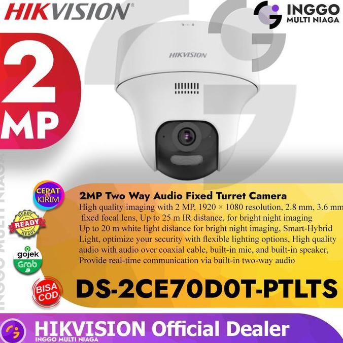 Promo Hikvision Ds-2Ce70D0T-Ptlts  2Mp  Camera Cctv Kamera