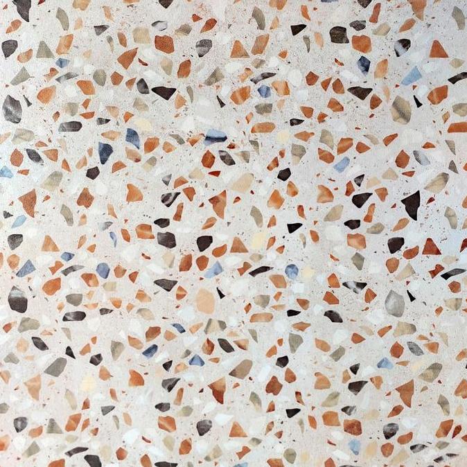 KERAMIK 50X50 TERASO MILAN HABITAT CUTTING PUTIH CREAM MOTIF