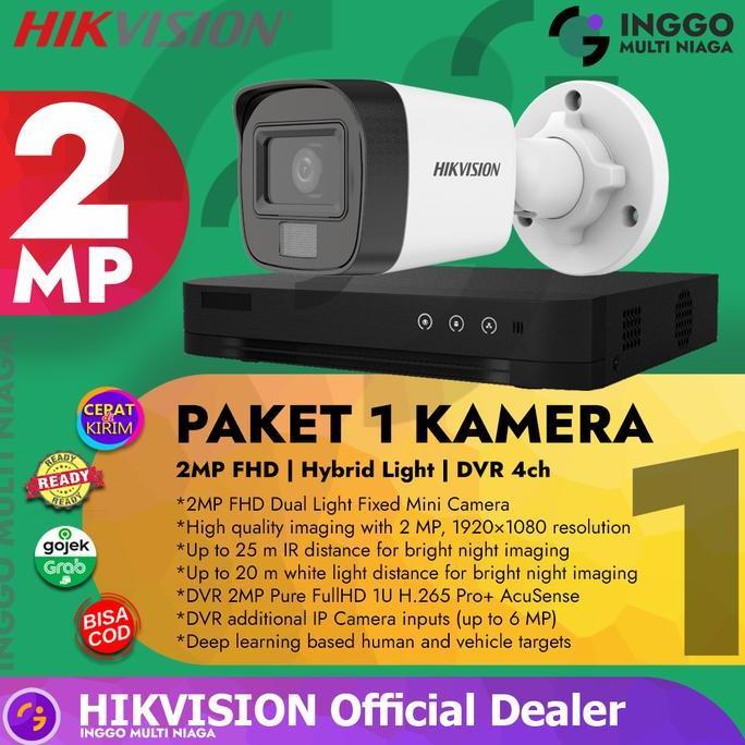 Promo Paket Cctv 1 Kamera 2Mp Hikvision Murah Tanpa Hdd