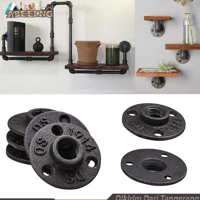 OSCHAR Floor Flange 1/2inci 3/4inci Flange Drat Dalam Industrial Anti Karat