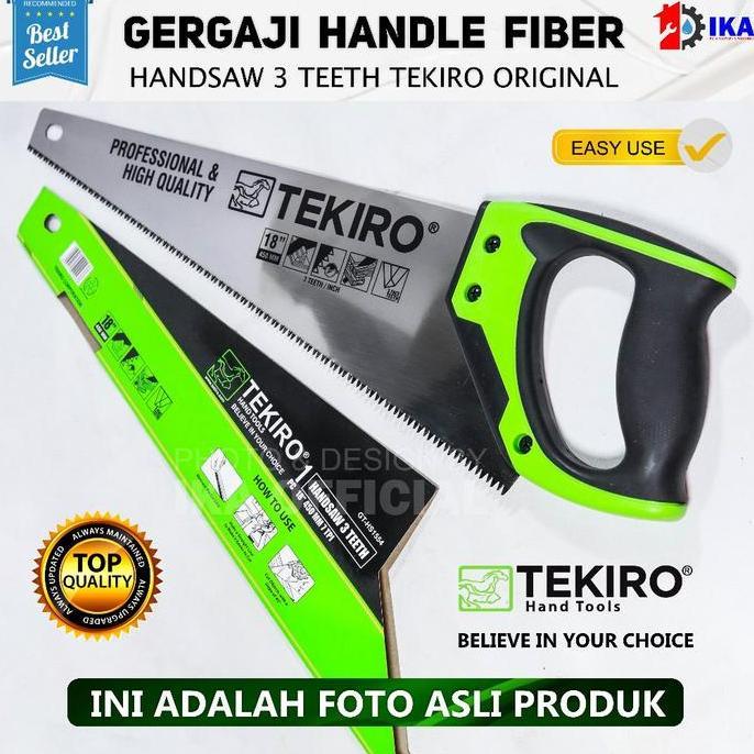 REVOSHOP Gergaji Kayu Gg Karet Tekiro 20" /18" / TEKIRO Gergaji Kayu Hand Saw TEKIRO TEKIRO Gergaji 