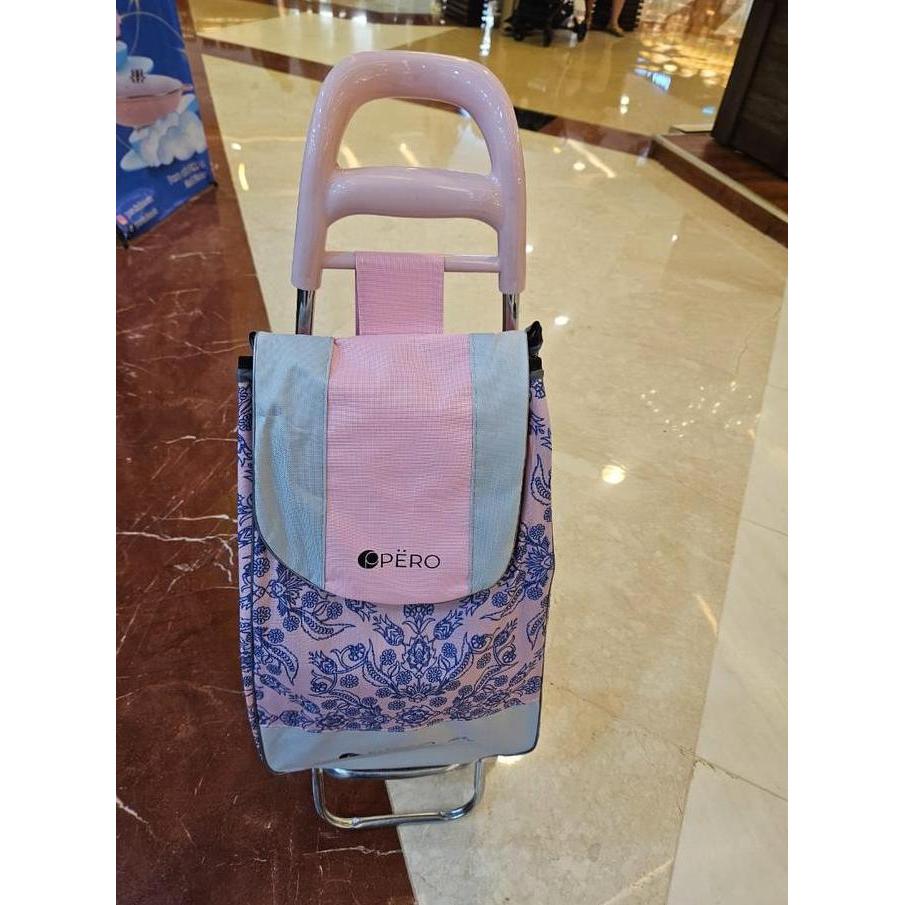 Sale Pero Trolley Bag Tas Troli Belanja Roda With Handle Large Capacity Wanita 2 Roda Besi Penyangga