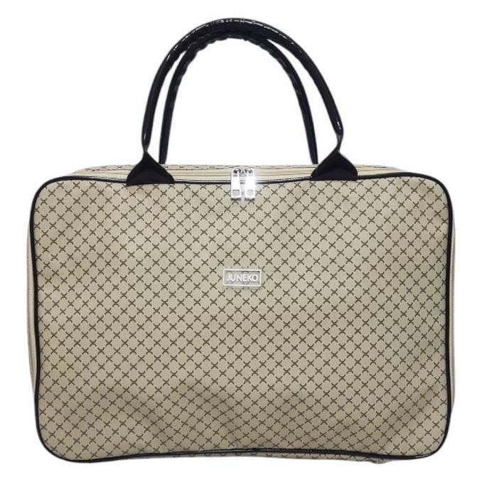 DISKON SPECIAL  Juneko Koper Motif Medium - Tas Koper Motif Tas Pakaian Travel Wanita Mudik Ukuran S