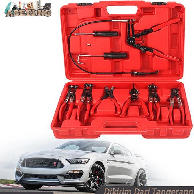 SYAUBAN Isi 9 Tang Pembuka Klem Tang Pembuka Klem Selang Fuel Water Hose Set