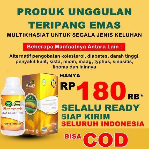 QnC Jelly Gamat - Q N C Jeli jely jelli Gamat Original Teripang Emas