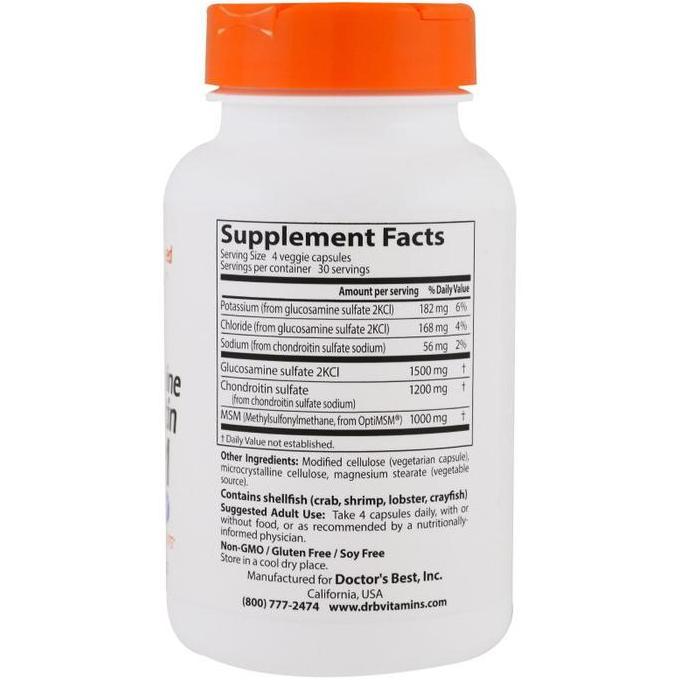 Bitamin- Doctor'S Best, Glucosamine Chondroitin Msm, 120 Capsules