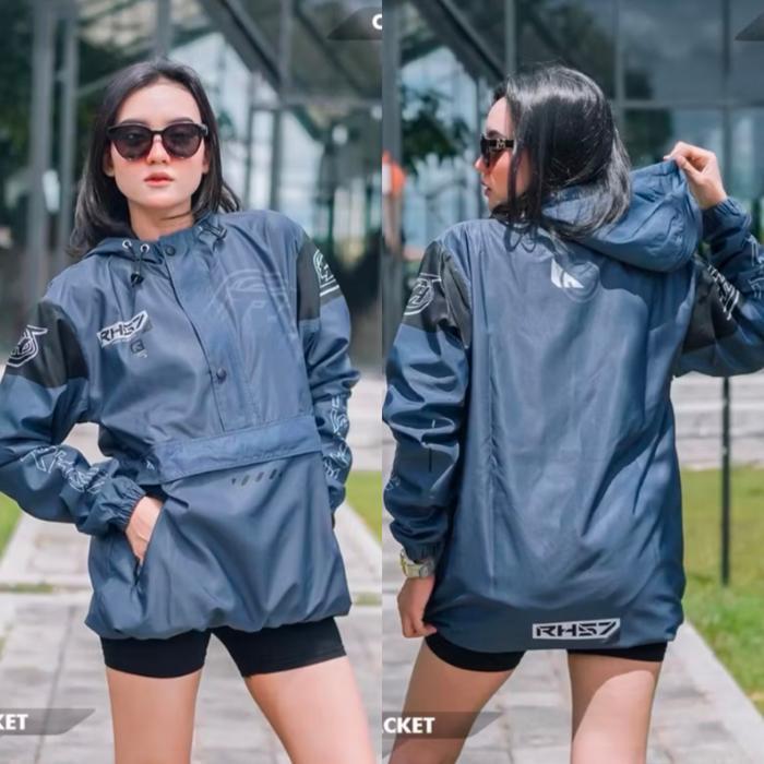 Rh57 Jaket Racinghell Rh Cg 013 Bahan Parasut Anti Air Free Stiker Original Dan Terpercaya