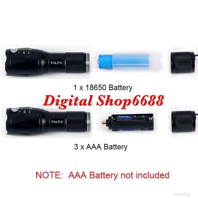 Senter LED Cahaya Kuning Tactical CREE XML-T6 000 Lumens PN2