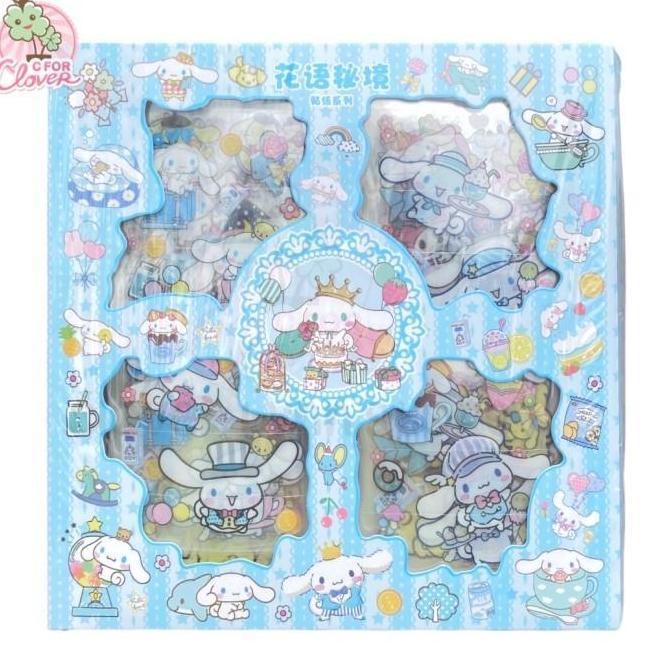 Bigbox- Cute Character Stickers Set Isi 100 Stiker Kawaii Viral Box Lucu