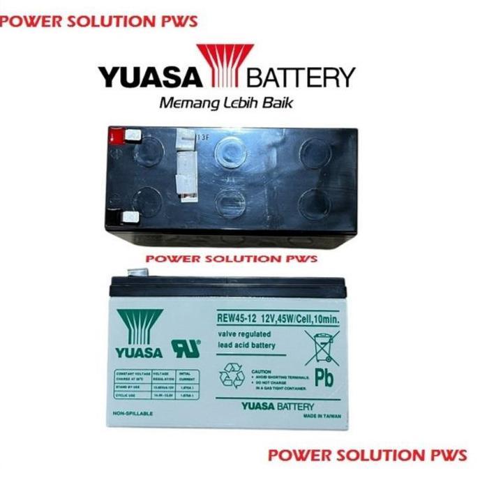 Baterai UPS 12V 9Ah Yuasa NPA9-12 12volt 9 Ah Battery Batt aki accu Yuasa 9Ah 12v REW45-12 REW 45-12