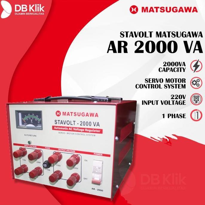 STAVOLT MATSUGAWA MOTOR 2000VA - STAVOLT MATSUGAWA 2000 VA ORIGINAL DAN TERPERCAYA