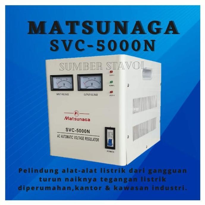 STABILIZER STAVOLT MATSUNAGA 5000N - 5000 VA - 5000 WATT STAVOL ORIGINAL DAN TERPERCAYA