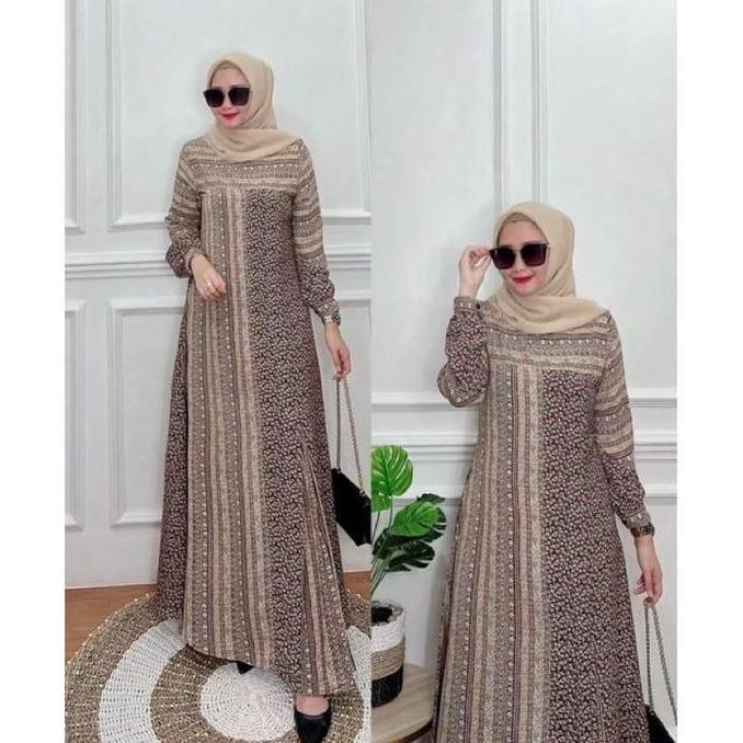 Magnolia dress by nasya original Bunga  Muslim Wanita  Gamis  Simple Kondangan Maxi Mewah Motif Wudh