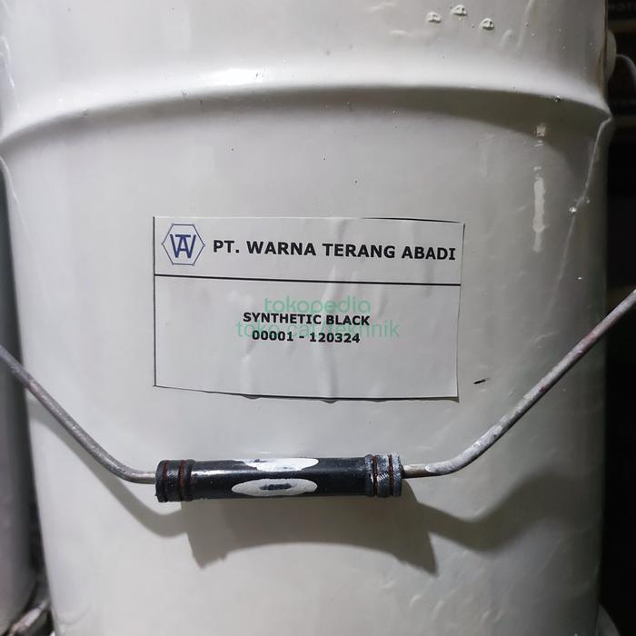 cat pail - cat besi glossy putih 20L - synthetik white/black