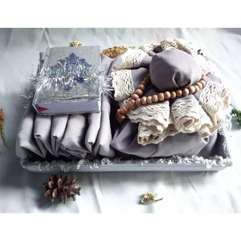 Gratong Part 2 Hampers Mukena Katun Renda Premium Free Box Tutup Mika  / Mukena Seserahan Pernikahan