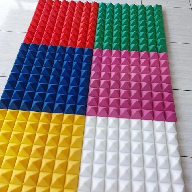 busa peredam suara pyramid warna busa peredam