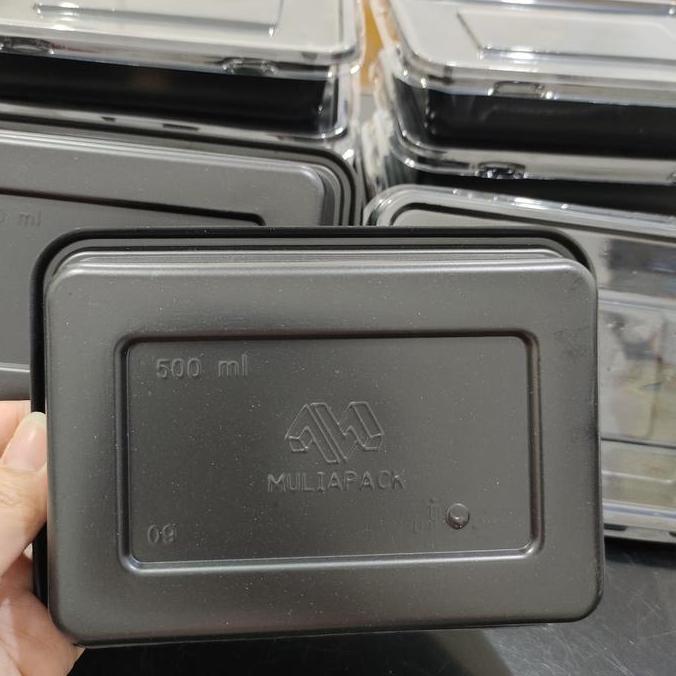 Mika Bento Thinwall 500ml +Tutup @25 / Kotak Makan Plastik Tanpa Sekat