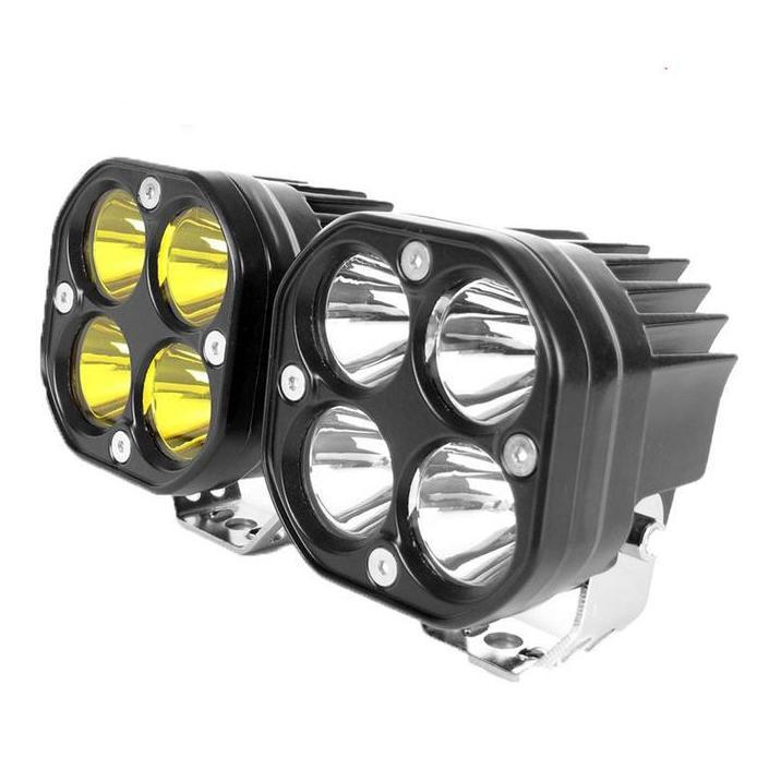 40W Lampu Tembak Led Motor Lampu Sorot Kuning Mobil Super Terang Lampu Mobil Tembak Ready Stock