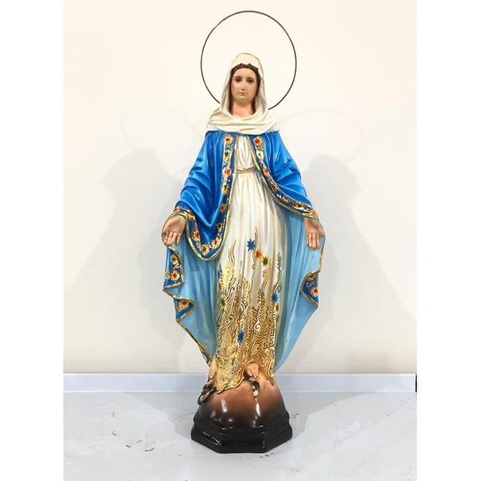 Patung Bunda Maria Batik Gold Cantik60cm-Patung Rohani-Patung MTT