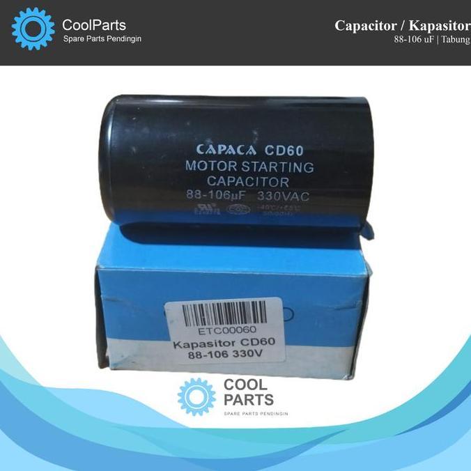 Kapasitor Starting / Capacitor Kulkas 88-106 uF