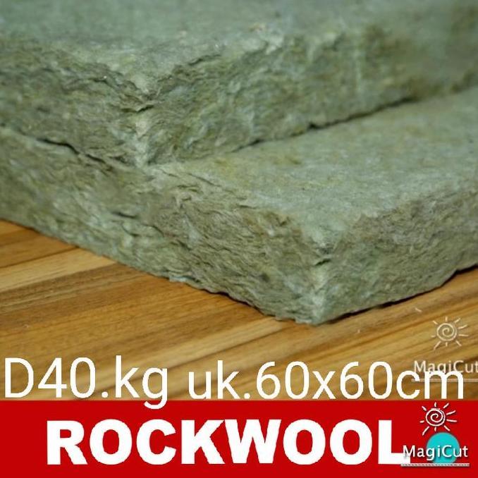 rockwool peredam suara density 40 D60 D80 D100 (60 60 Tebal 2,5cm)