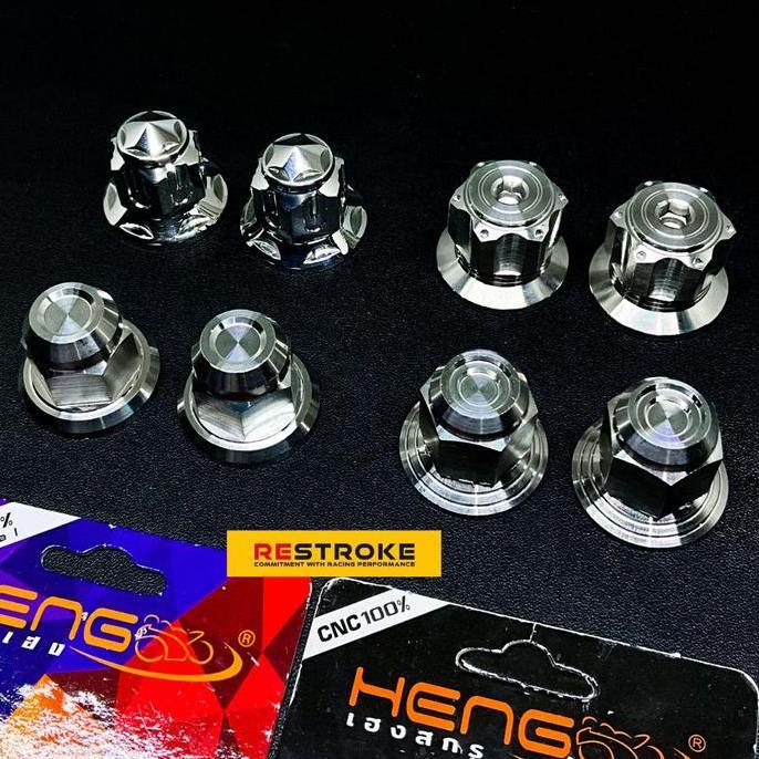 Nutbolt- Mur As Roda Depan Belakang Rx King Mur Topi Original Heng Probolt Stainless Thailand