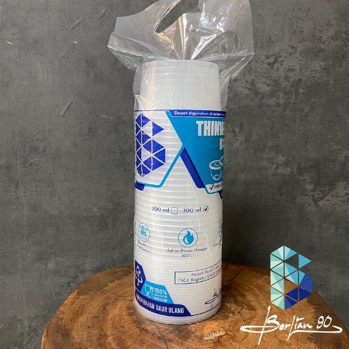 Mangkok Plastik 300 ml Mangkok Plastik Bulat Cup Puding Thinwall