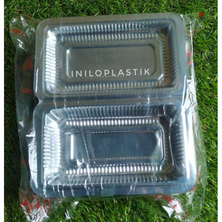 mika plastik bening 4A serbaguna / wadah kue plastik mika 4A - 100pcs
