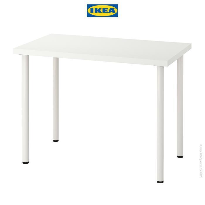IKEA LINNMON Meja Minimalis Berkualitas Putih 100x60 cm