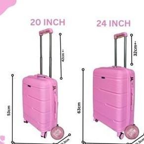 Ready Koper ANTI PECAH PP Global Snow 24 Inch - GS 001 / KOPER 24INCH / KOPER BAGASI
