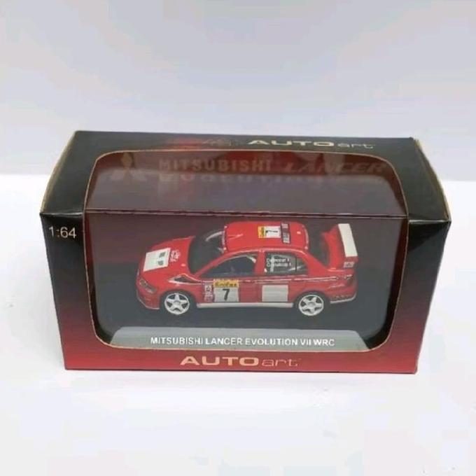 autoart auto art mitsubishi lancer evolution vii wrc diecast 1/64 (t)