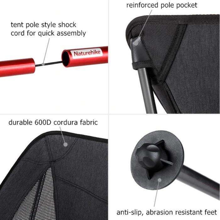 KURSI LIPAT NATUREHIKE NH18Y050-Z TIPE 11 CAMPING PORTABLE FOLDING