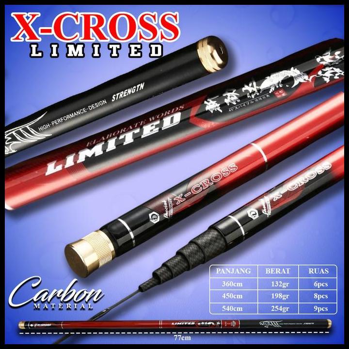 New Joran Tegek Xcross Limited Dan Hydra Sage Murah 360Cm 450Cm 540Cm 100% Original