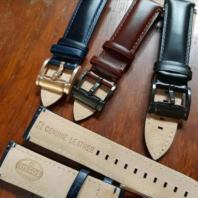 Strap Jam Kulit Asli Tali Jam Fossil Original 20mm 22mm Buckle Fossil