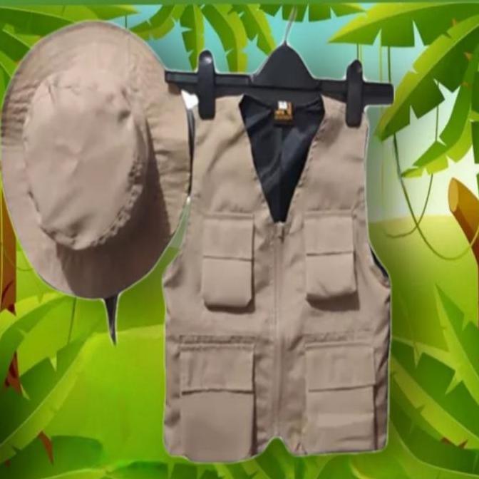 SETELAN BAJU SAFARI ANAK/SAFARI SET ZOO/PAKET BAJU SAFARI
