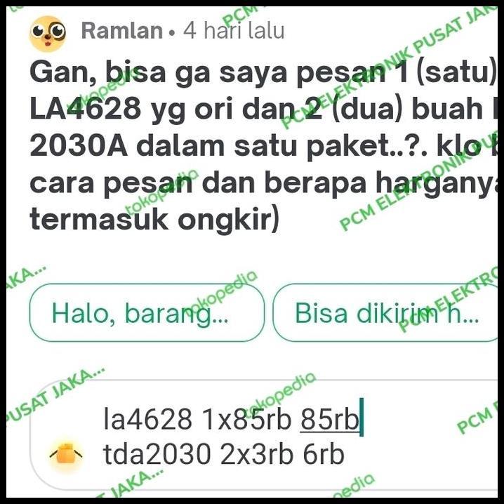 TERLARIS LA4628 1X TDA2030 2X 