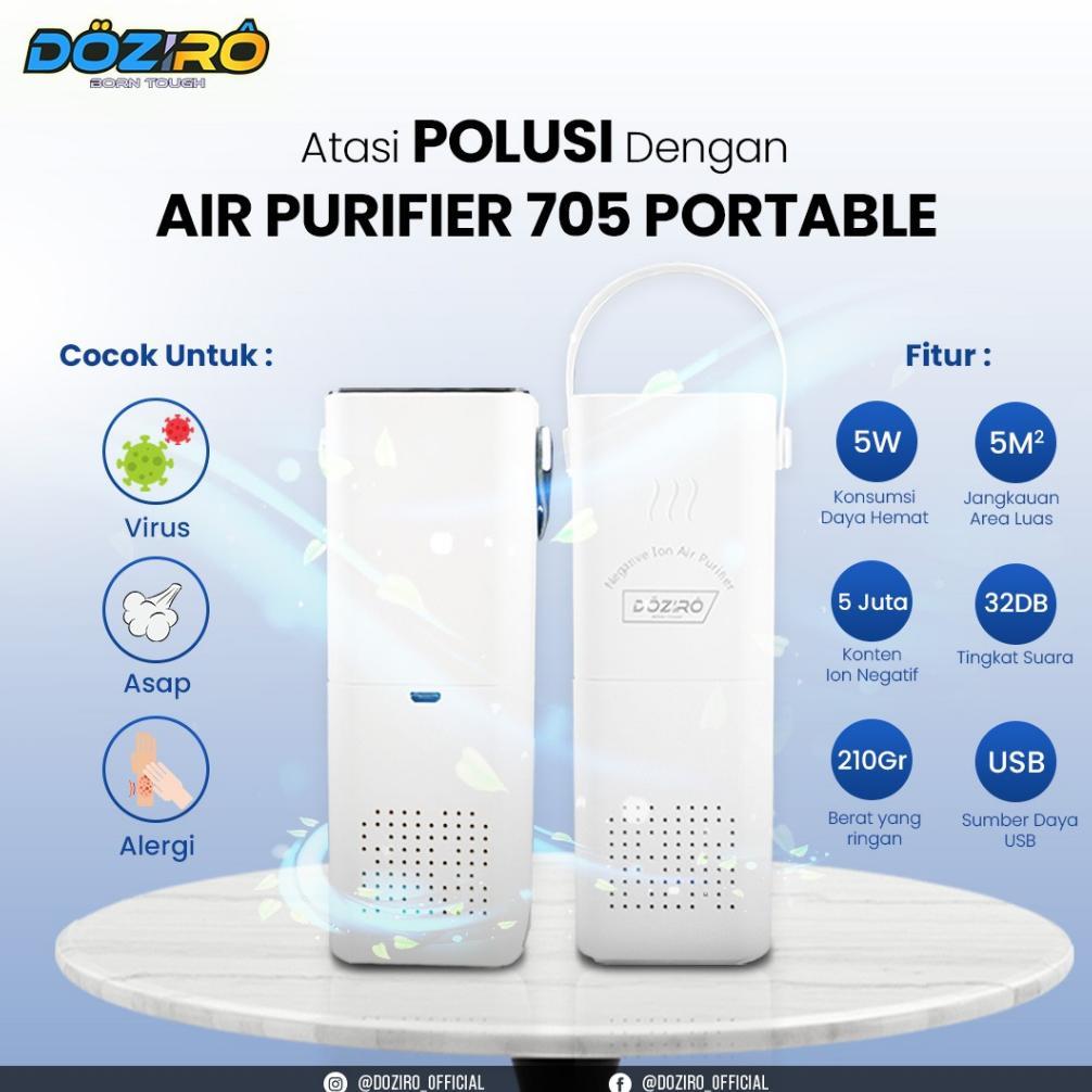 AIR PURIFIER 705 Generator Ion Negatif Portable